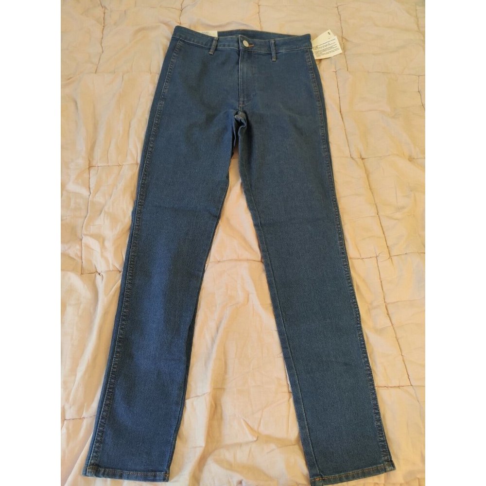 H&M &DENIM SKINNY ANKLE STRETCH JEANS WOMEN'S SIZE 29 HIGH WAIST MEDIUM WASH